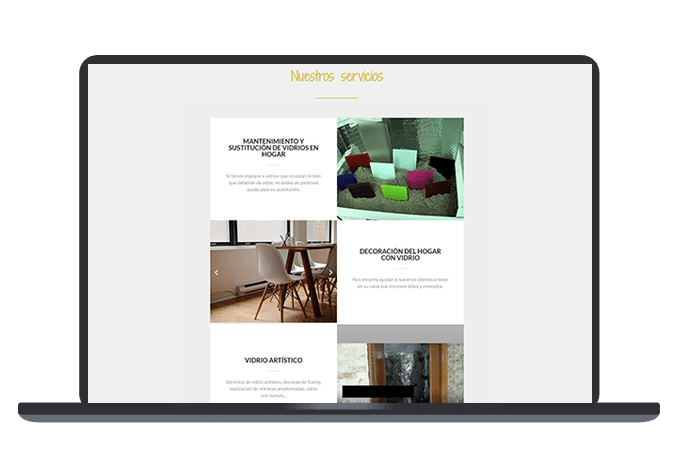 web wordpress vidrio studio home
